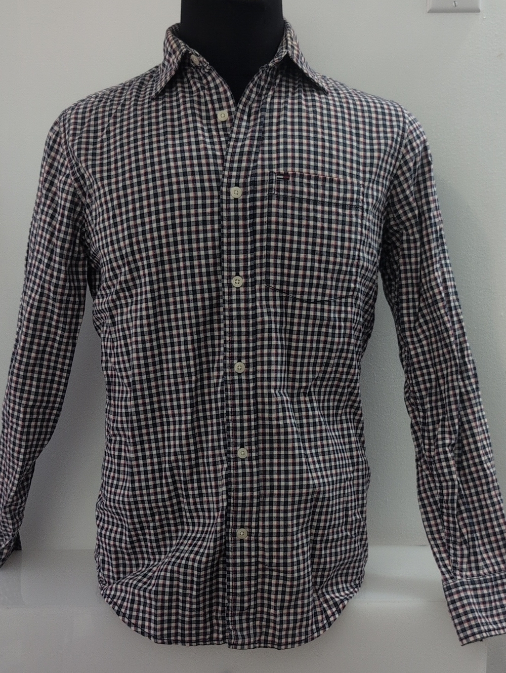 S Tommy Hilfiger Plaid Classic Buttoned Up Shirt